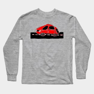 car childrens drawing pencil pixelart Long Sleeve T-Shirt